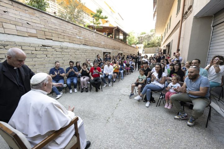 A Christian community listens to kids, accompanies the elderly, pope says